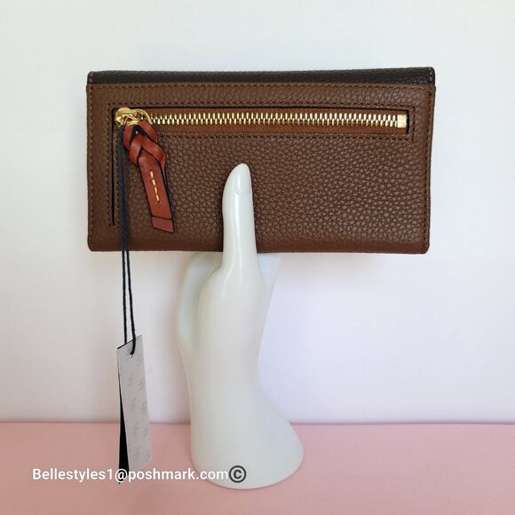 DOONEY & BOURKE Colorblocked Pebbled Grain Leather Continental Clutch Wallet - Picture 7 of 16